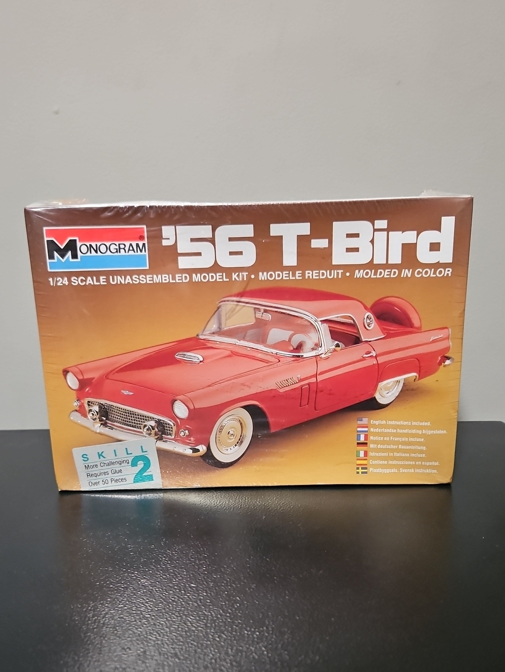 '56 T-Bird 1/24 Scale Vtg Plastic Model Kit By Amt